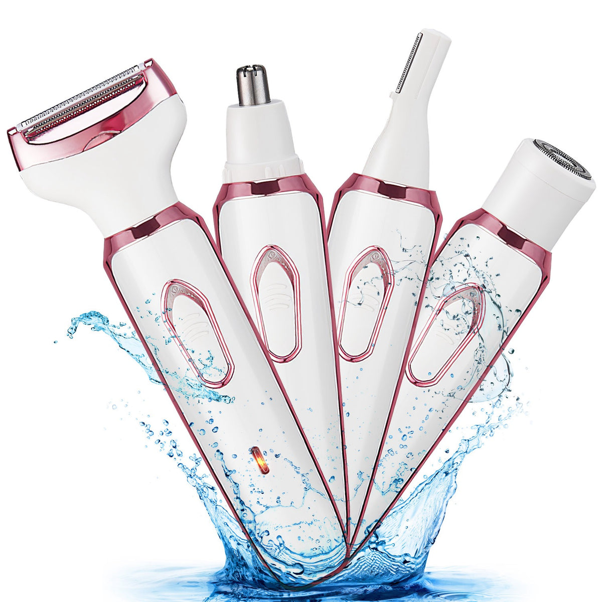 4-in-1 Women's Electric Shaver — Eyebrow, Nose, Face & Bikini Trimmer | Rechargeable — Prime Trend Market