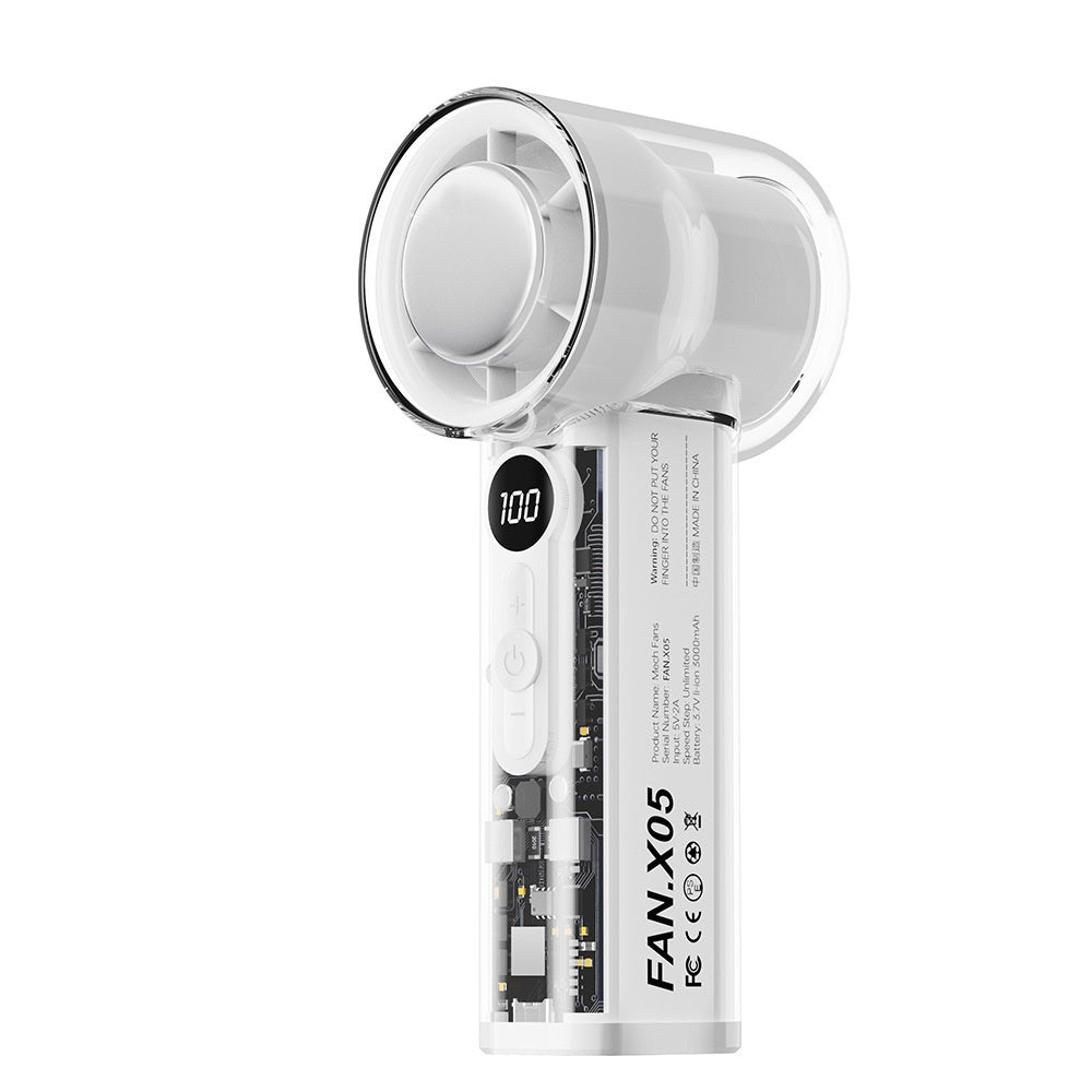 Semiconductor Ice Compress Cooling Fan — Portable Handheld Digital Display USB Fan — Prime Trend Market