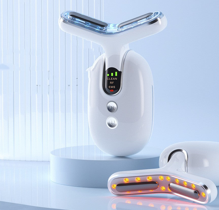 Luxury EMS Vibration Neck Beauty Massager — Skin Rejuvenation, Lifting & Firming Device — Eliza & Tuan