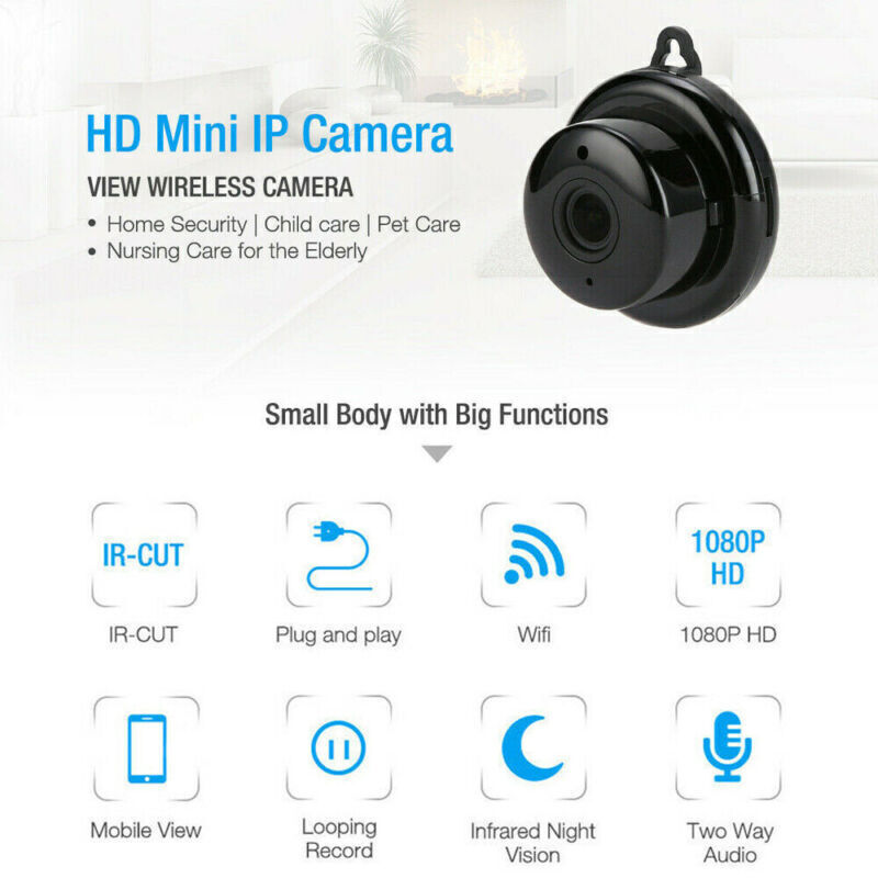 1080P WiFi Security Camera – 360° Fisheye Indoor Outdoor IR Night Vision Home CAM — Prime Trend Market