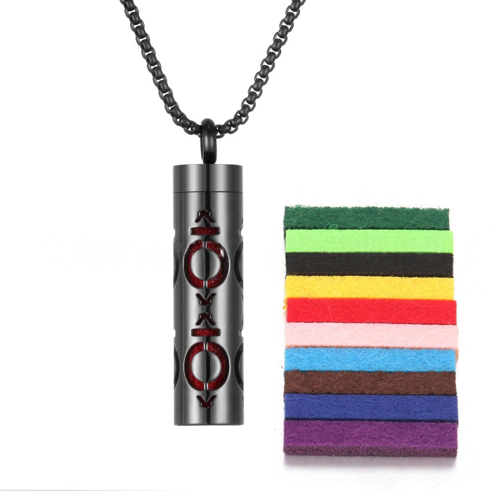Aromatherapy Essential Oil Pendant Necklace — Titanium Steel Diffuser Locket | 16 Styles + Cotton Pads — Prime Trend Market