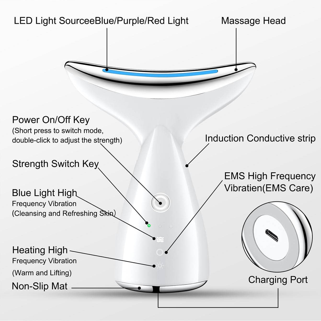 Face & Neck Tightening Device — Firm, Lift & Tighten Sagging Skin for Women & Men — Prime Trend Market