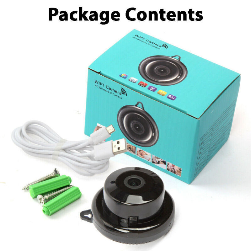 1080P WiFi Security Camera – 360° Fisheye Indoor Outdoor IR Night Vision Home CAM — Prime Trend Market