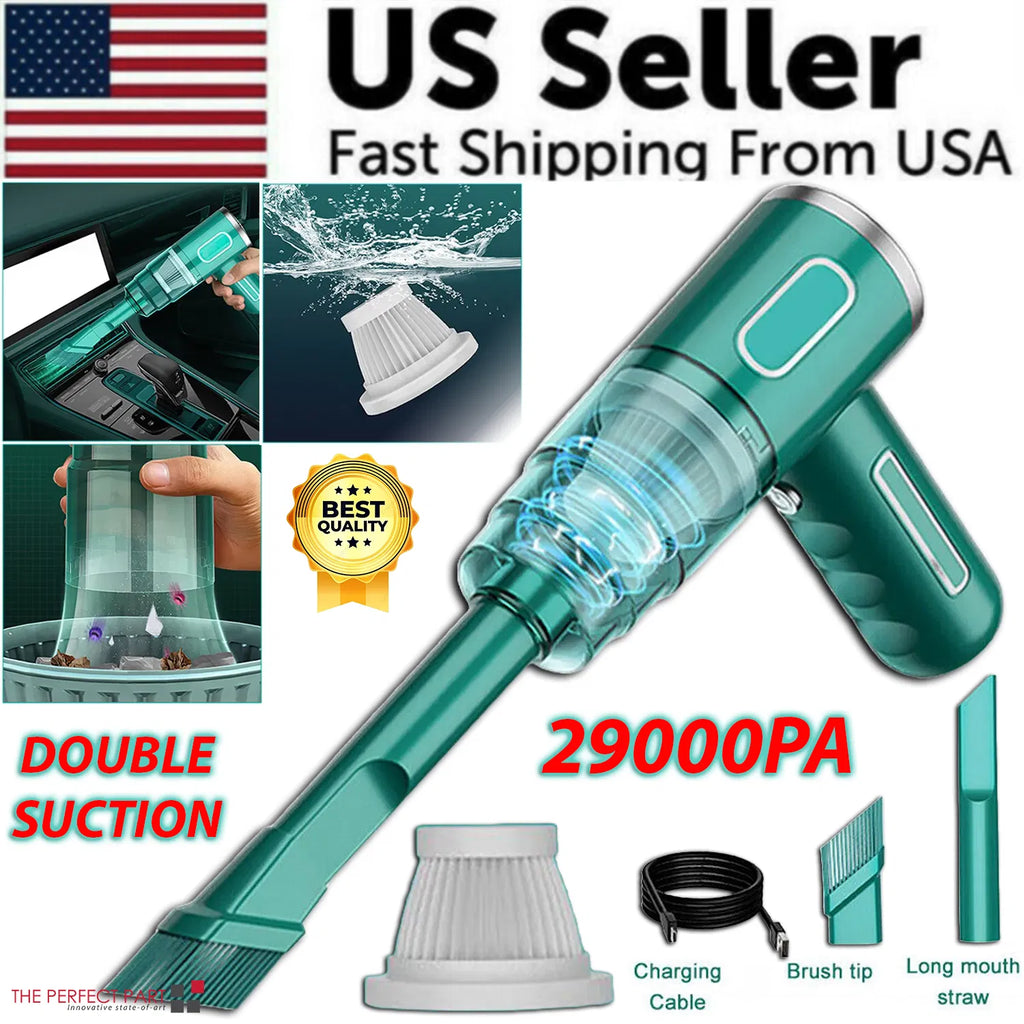 29,000PA Cordless Handheld Vacuum Cleaner – Mini Portable Car & Home Wireless | Silver — Eliza & Tuan