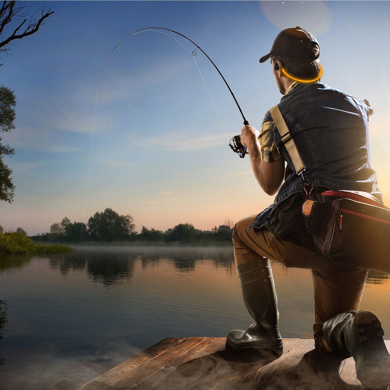 Wireless Sports Neckband Earphones — Bluetooth V4.1, LED Light, Sweat-Proof, 8Hr Battery — Eliza & Tuan