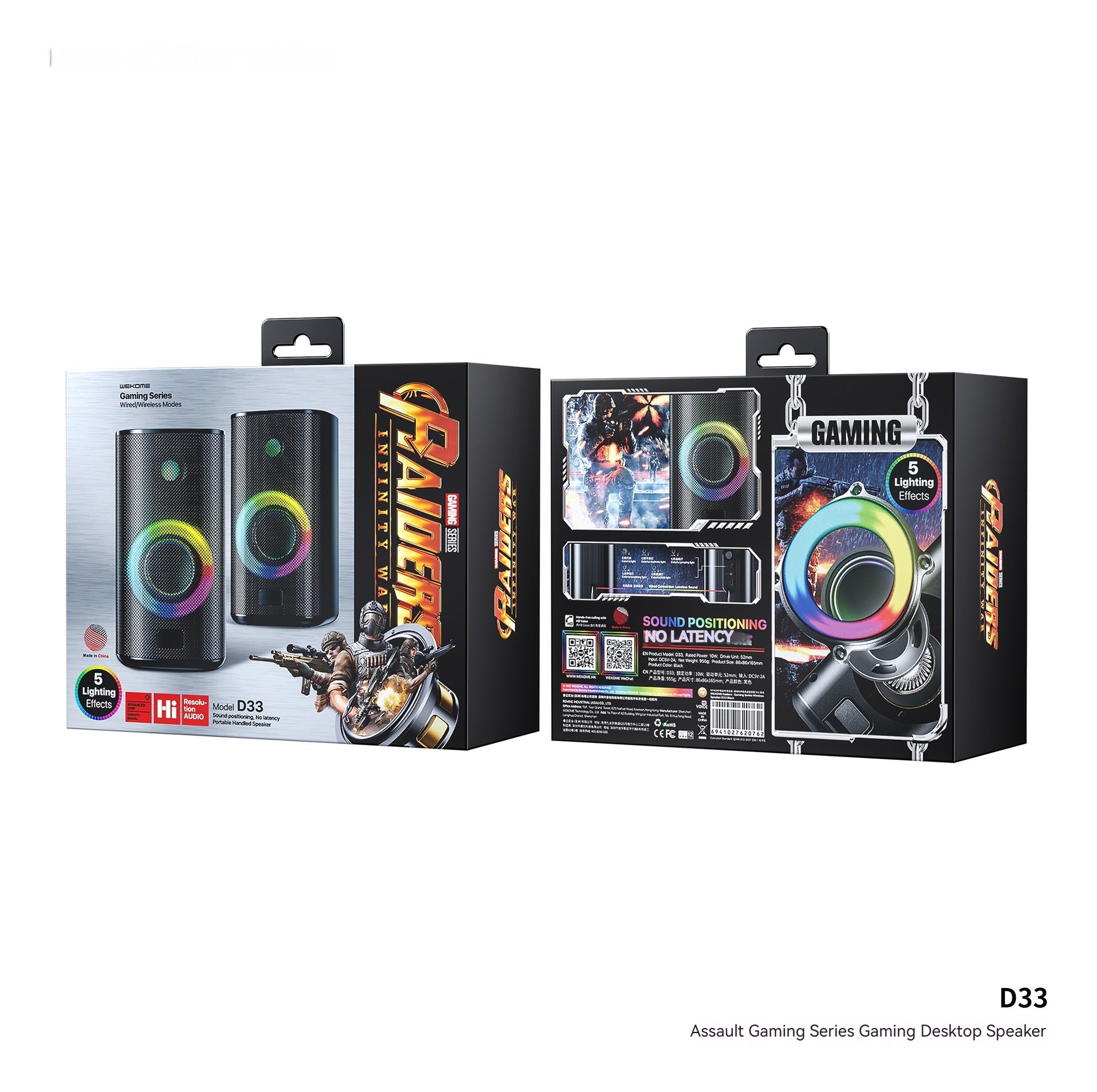 RGB Gaming Desktop Bluetooth Speaker | Dual Stereo Sound, LED Light Show & USB Powered — Prime Trend Market