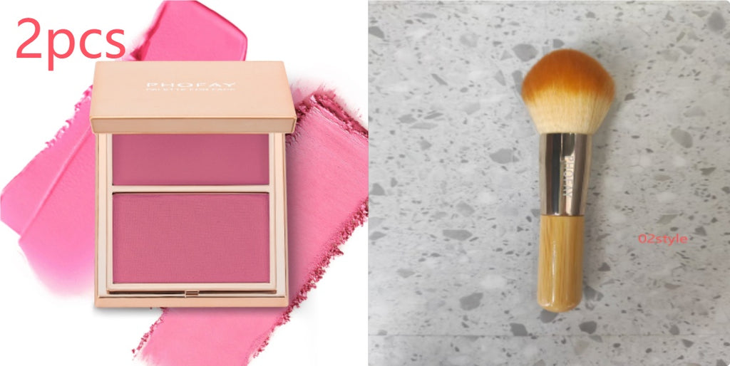 Double-Take Cream & Powder Blush Duo — Smooth, Weightless & Buildable | 6 Shades + Sets — Prime Trend Market