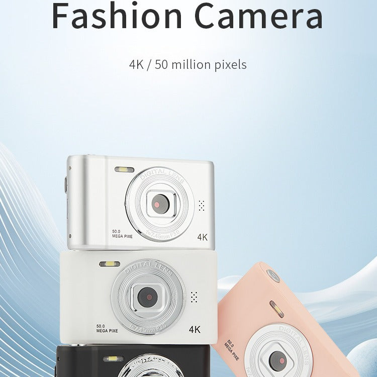 RetroShot 48MP 4K HD Digital Selfie Camera — Front & Rear Dual Lens, Retro Compact Design — Prime Trend Market