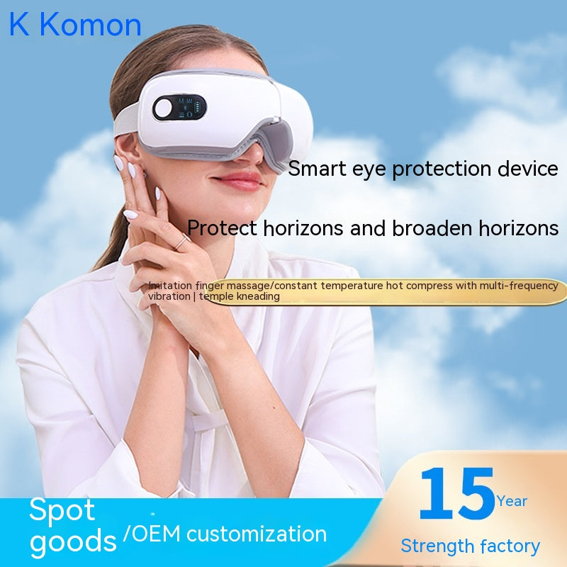 Luxury Smart Eye Massager | Bluetooth Heat Compress Vibration Eye Relief Device — Prime Trend Market