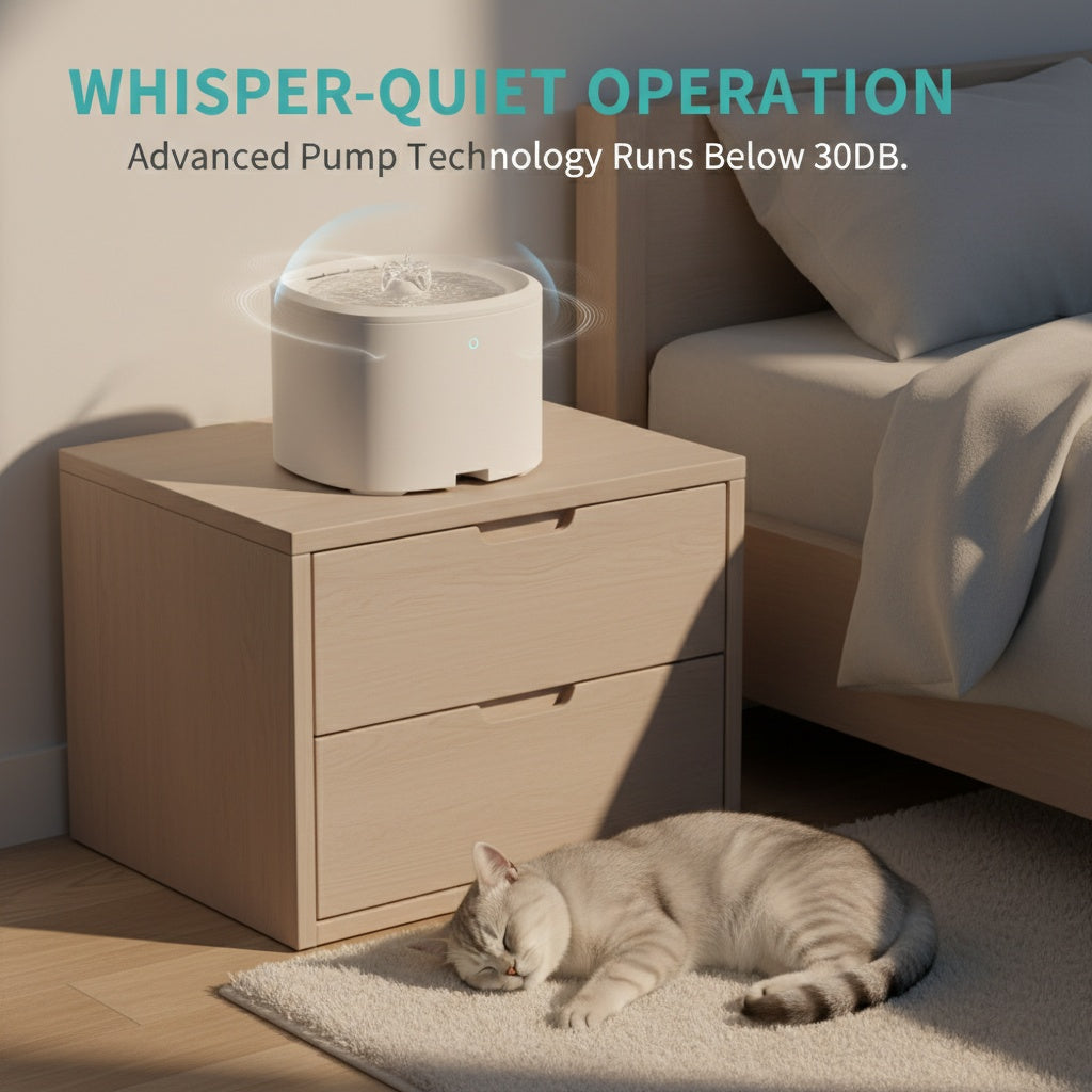 Smart Motion Sensor Pet Water Fountain — 3L Ultra-Quiet, Anti-Dry Burn, USB Rechargeable for Cats & Dogs — Prime Trend Market