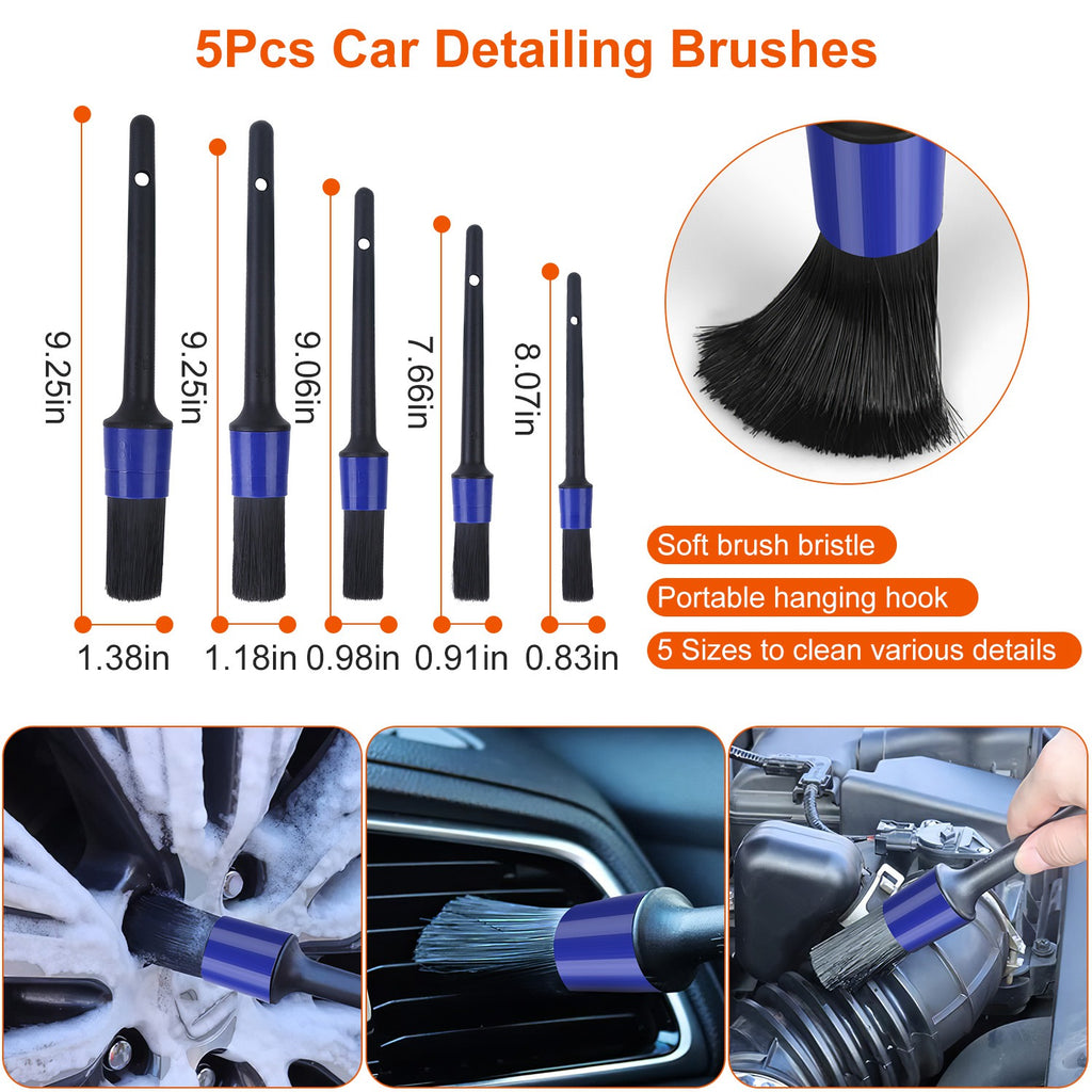 26-Piece Professional Car Detailing Kit – Drill Brushes, Buffing Pads & Interior/Exterior Brushes — Prime Trend Market