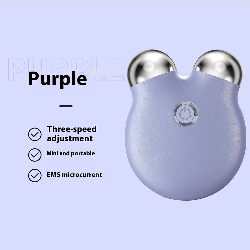 Luxury Bear-Face Microcurrent EMS Facial Sculpting Device — Anion Skin Renewal & Color Light Therapy — Eliza & Tuan