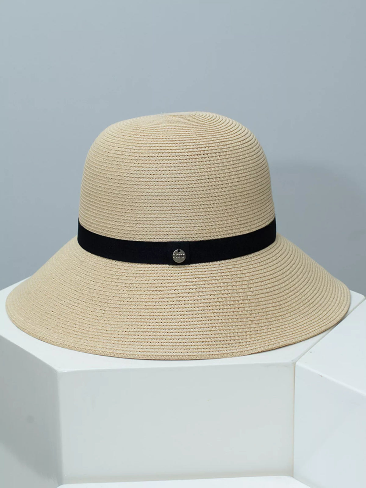 Straw Sun Hat with Ribbon