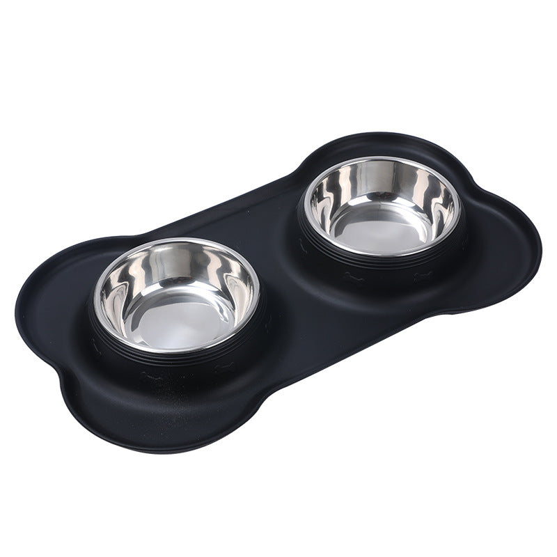 Luxury Silicone Foldable Anti-Spill Pet Double Bowl – Portable Travel Bowl for Cats & Dogs — Prime Trend Market