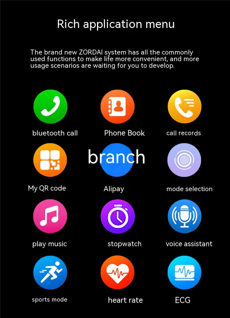 ZD5UM AI Smart Watch | Bluetooth Calling | Blood Oxygen | Heart Rate | 4 Colors — Prime Trend Market
