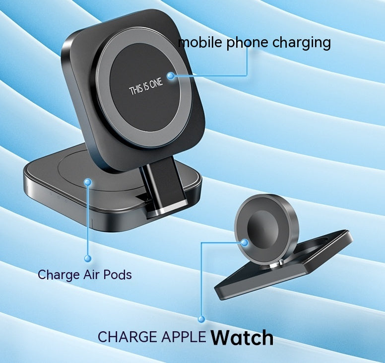 Desktop 3-in-1 Wireless Charger Station — iPhone, Apple Watch & AirPods — Prime Trend Market