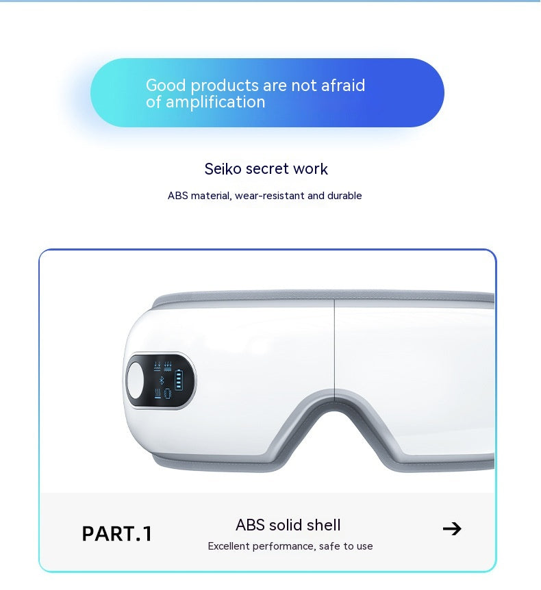 Luxury Smart Eye Massager | Bluetooth Heat Compress Vibration Eye Relief Device — Prime Trend Market