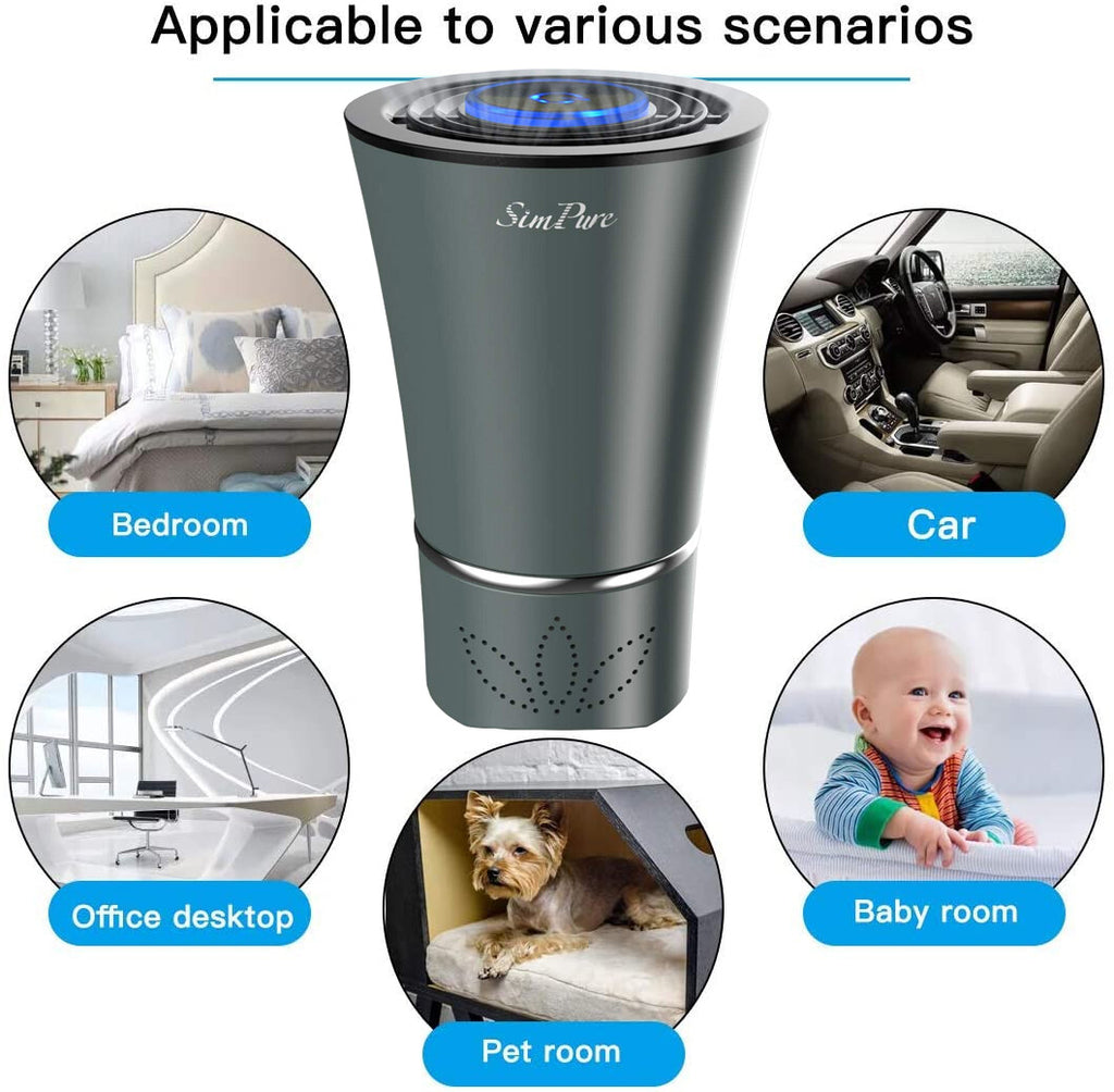 Mini Desktop Air Purifier — True HEPA Filter, PM2.5, Home & Office — Prime Trend Market