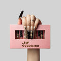 Eclipse Elegance Press On Nails – Long Hand-Painted Pink, Reusable S/M/L by Nail Technician — Prime Trend Market