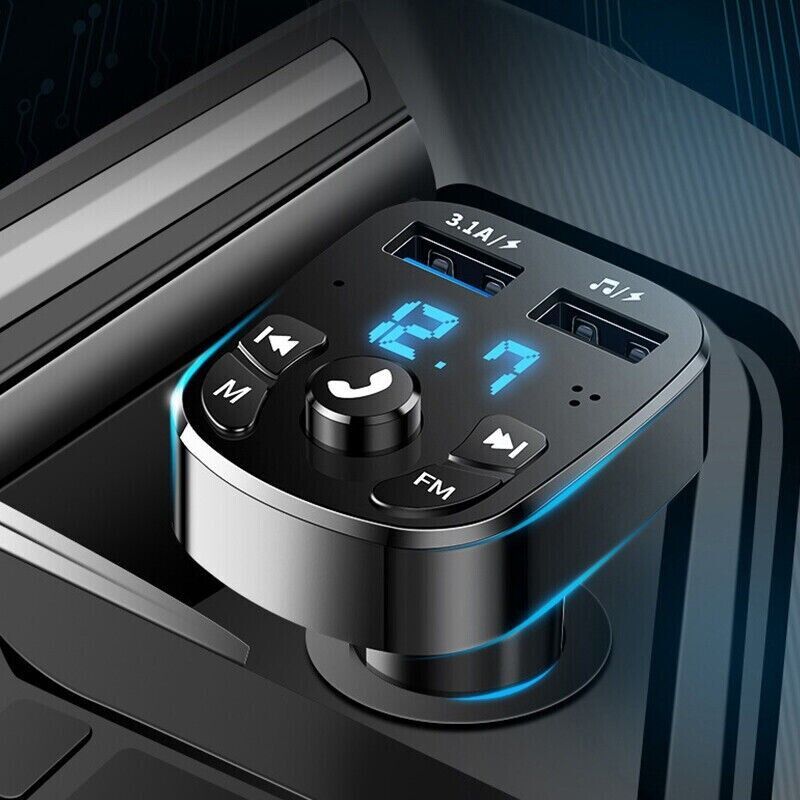 Wireless Car Bluetooth FM Transmitter | MP3 Audio | USB Charger | Hands-Free Calling — Prime Trend Market