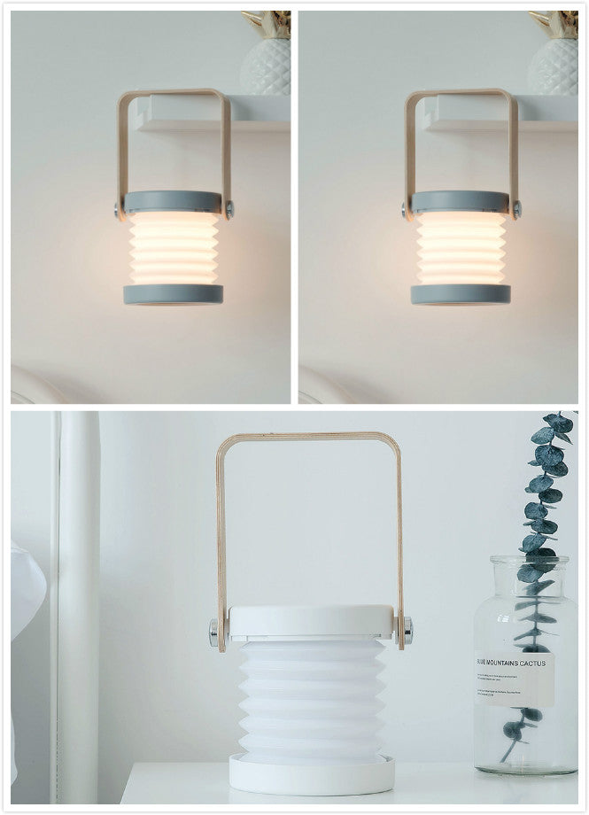 Foldable LED Lantern Night Light — Touch Dimmable Portable Table Lamp | USB Rechargeable Home Decor — Prime Trend Market