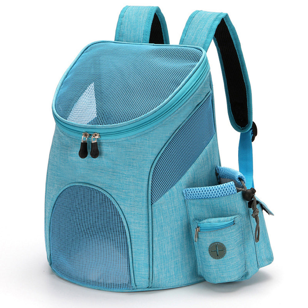 Luxury Foldable Pet Backpack Carrier – Breathable Mesh Travel Bag for Cats & Dogs — Prime Trend Market