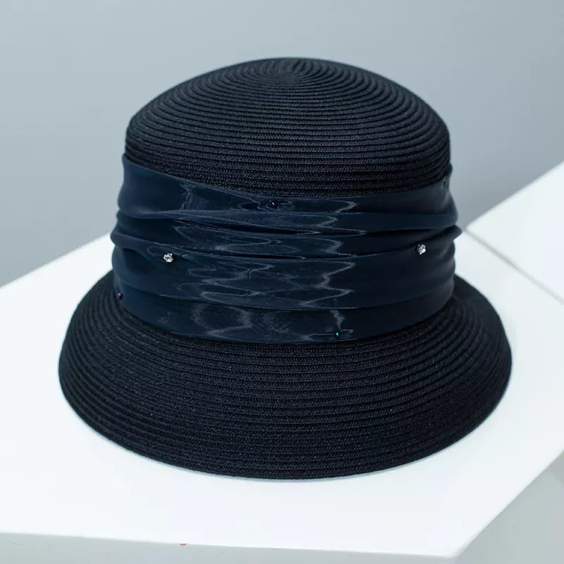 Ribbon Detail Wheat Straw Hat