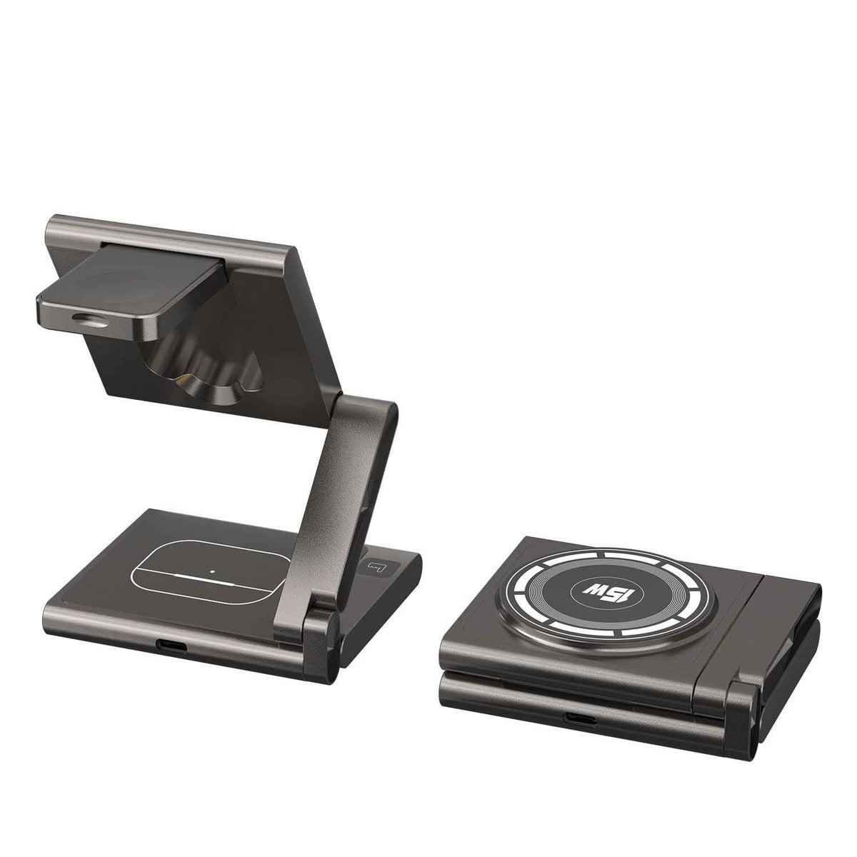 3-in-1 Folding Wireless Charger — Phone, Watch & Earbuds