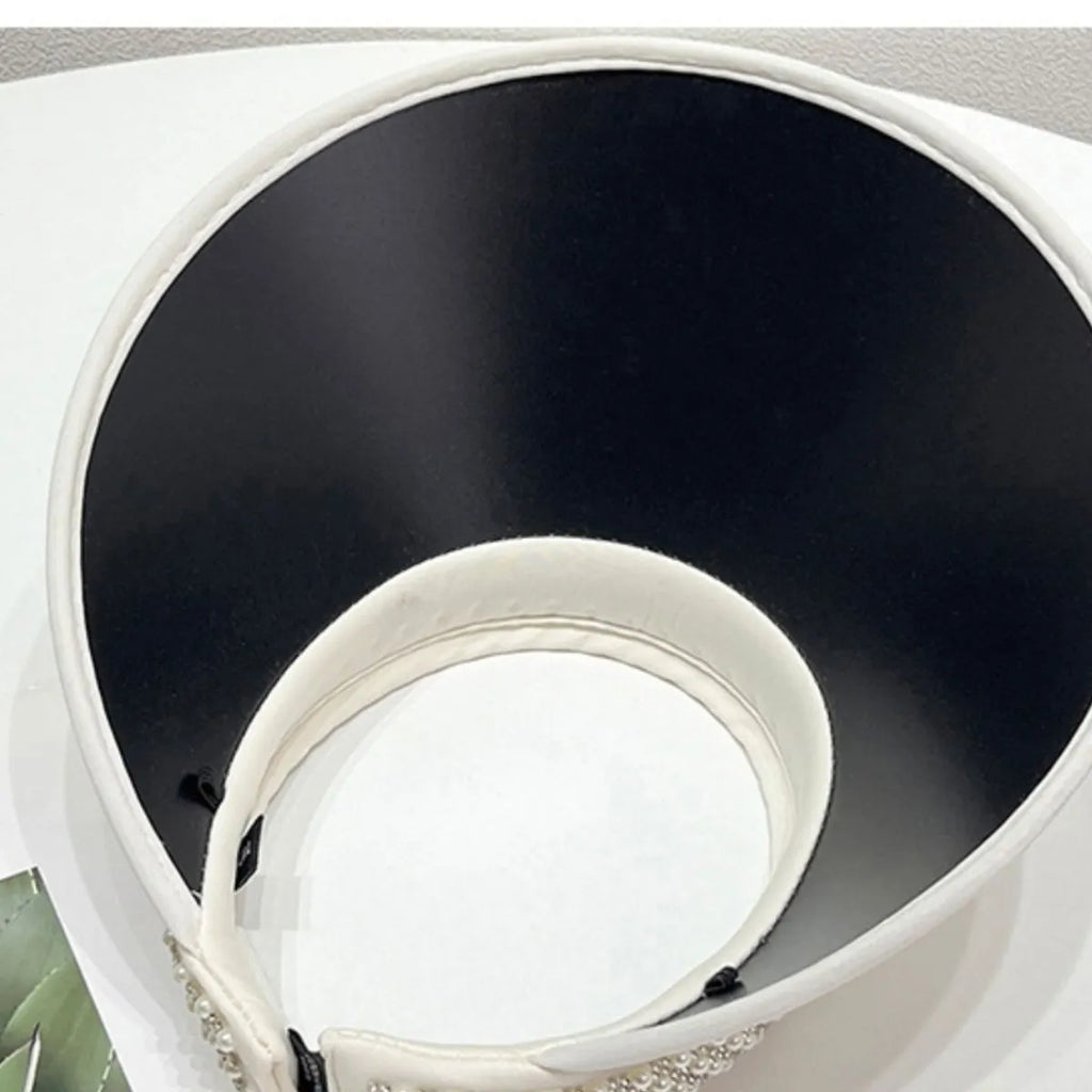 Pearl-Detail Sun Visor