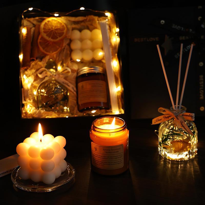 Aromatherapy Candle Gift Box — Luxury Black Box | Premium Scented Candle Gift Set — Prime Trend Market