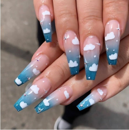 Soft Finish Wearable Press-On Nails — 5 Colors | Blue, Pink, Purple & More — Prime Trend Market