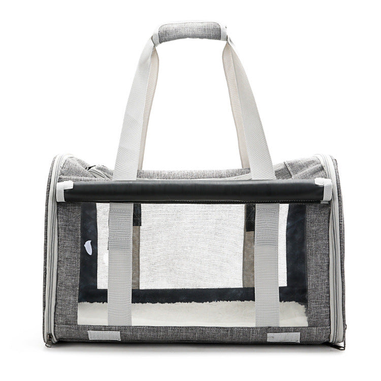 Luxury Transparent Breathable Foldable Pet Carrier Bag – Outdoor Cat & Dog Bag — Prime Trend Market