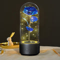 Rose LED Night Light in Glass Dome | Bluetooth Speaker | 10 Colors | Perfect Gift for Her — Prime Trend Market