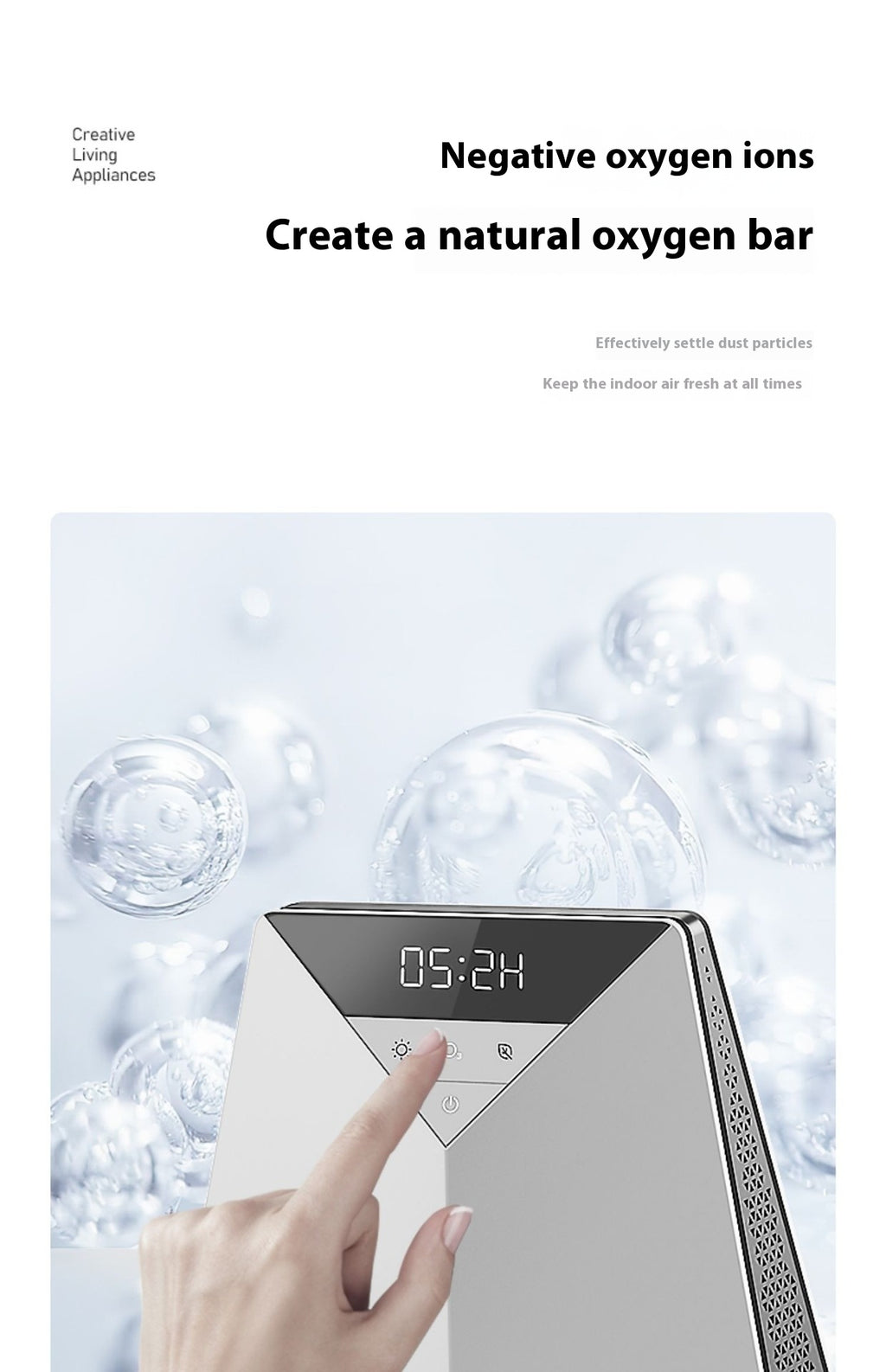Premium Desktop Air Purifier — Anion, Formaldehyde Removal & Deodorization — Prime Trend Market
