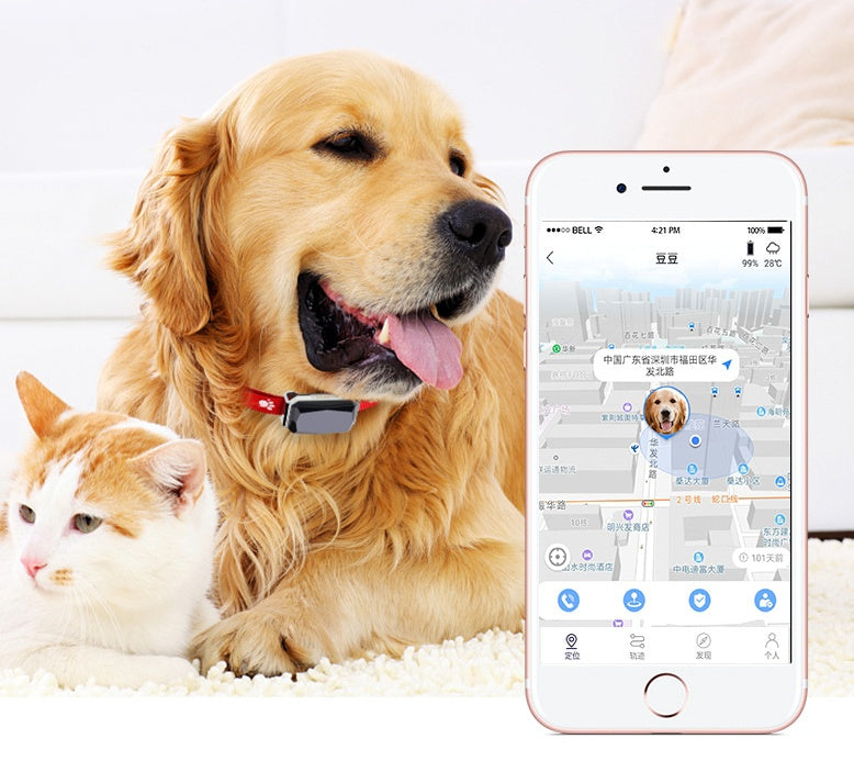 BeidouTrack GPS Pet Collar – Military-Grade Satellite Positioning with 500mAh Battery | Black & Red — Prime Trend Market