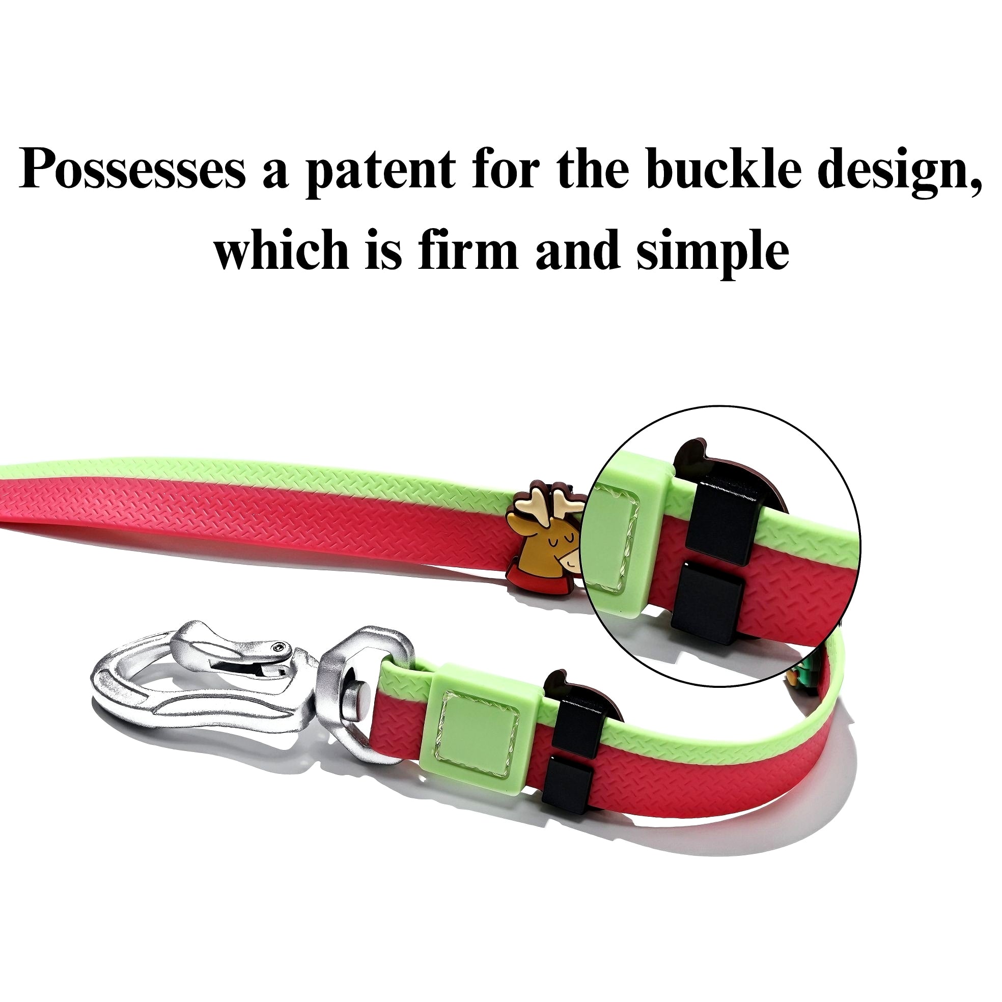 Dual-Color Embossed Pet Leash Set — Waterproof PVC Collar & Leash with DIY Accessories for Dogs — Prime Trend Market