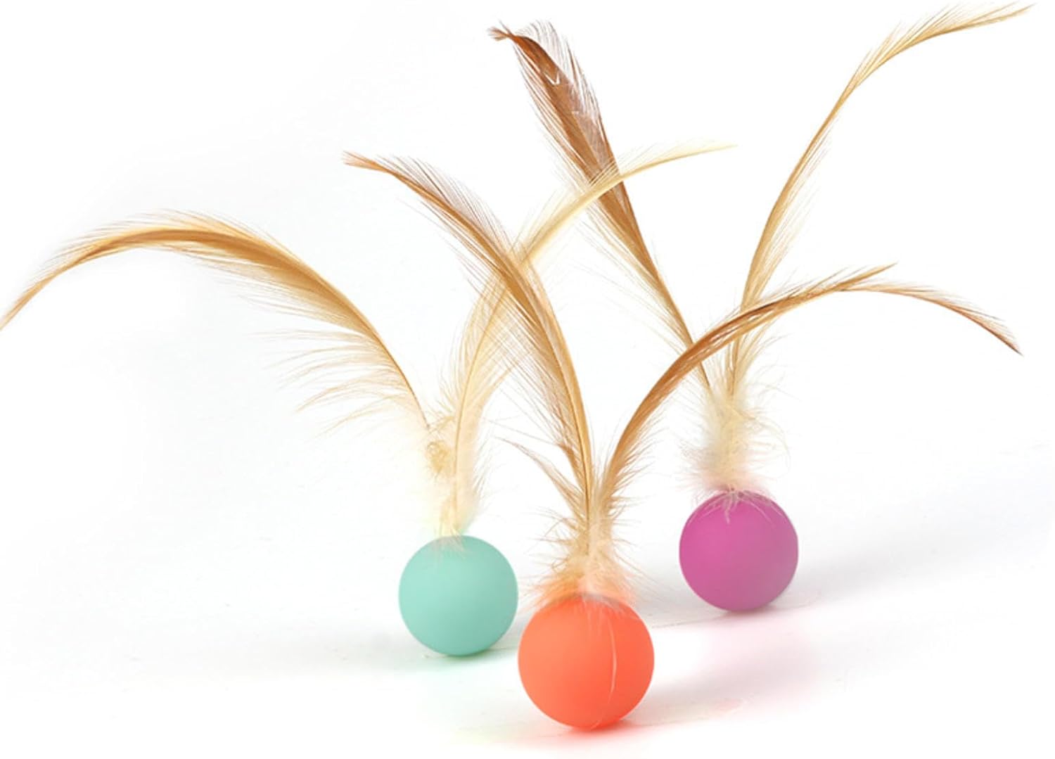 PawBounce High Elastic Jumping Ball Cat Toy – Interactive Colorful Rubber Ball for Cats & Dogs | 3 Colors — Prime Trend Market