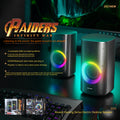 RGB Gaming Desktop Bluetooth Speaker | Dual Stereo Sound, LED Light Show & USB Powered — Prime Trend Market