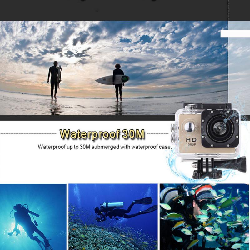 Luxury 1080P Waterproof Action Sports Camera — 140° Wide-Angle, 30M Waterproof, 8 Colors — Prime Trend Market