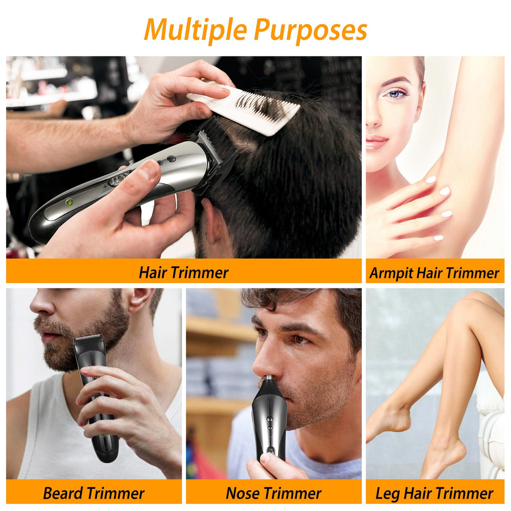 Men's 3-in-1 Electric Hair Clipper & Beard Trimmer Set — Rechargeable | Nose Trimmer Included | Father's Day Gift — Prime Trend Market