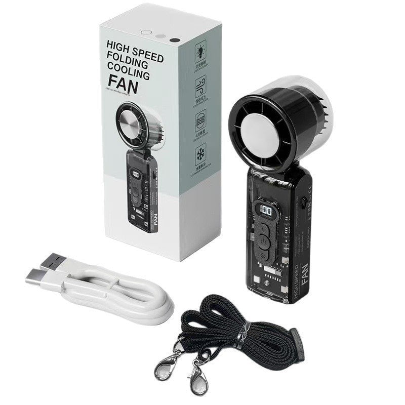 Semiconductor Ice Compress Cooling Fan — Portable Handheld Digital Display USB Fan — Prime Trend Market