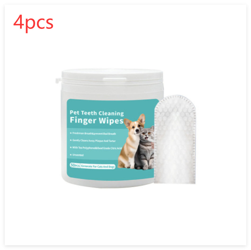 Luxury Pet Dental & Ear Care Cleaning Wipes – Disposable Fingertip Wipes for Cats & Dogs — Prime Trend Market