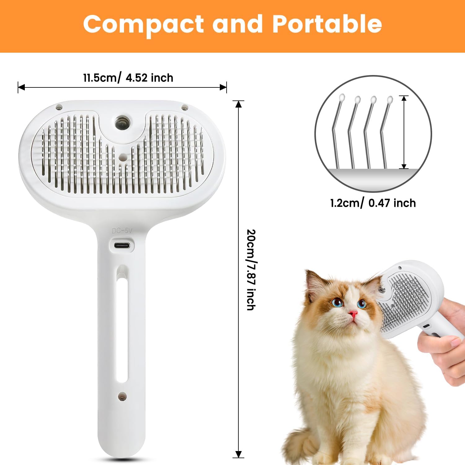 3-in-1 Pet Steam Grooming Brush — Cats & Dogs — Prime Trend Market