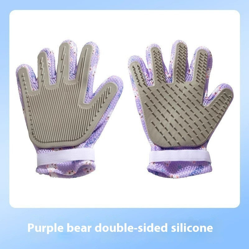 Double-Sided Pet Grooming Gloves — Cats & Dogs — Prime Trend Market