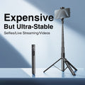 67" Selfie Stick Tripod with Remote — Auto Open, 360° Rotatable, Magnetic for Travel & Live Streaming — Prime Trend Market
