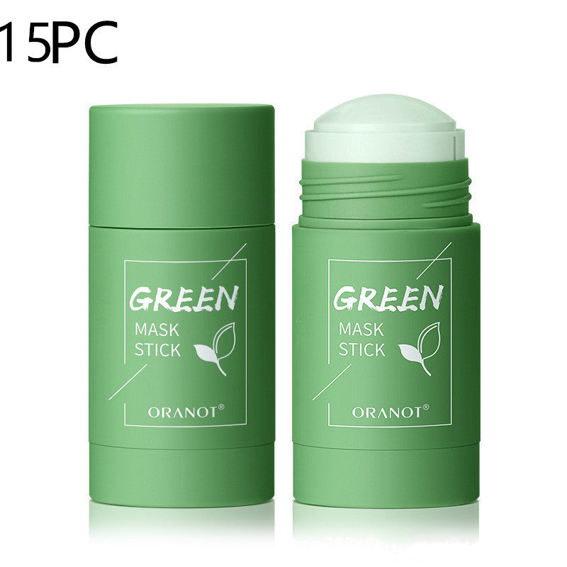Green Tea & Eggplant Solid Mud Mask — Deep Cleansing, Oil Control & Moisturizing — Prime Trend Market
