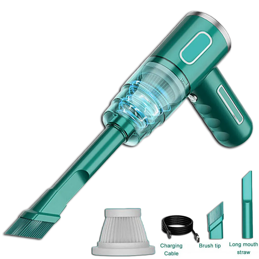 29,000PA Cordless Handheld Vacuum Cleaner – Mini Portable Car & Home Wireless | Silver — Eliza & Tuan