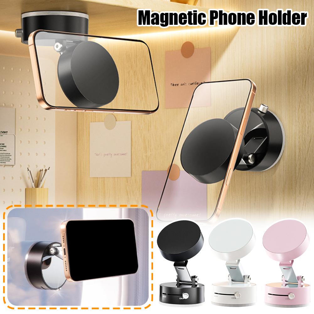 Magnetic Vacuum Car Phone Holder | 360° Adjustable | Foldable Suction Cup | Hands-Free Navigation — Eliza & Tuan