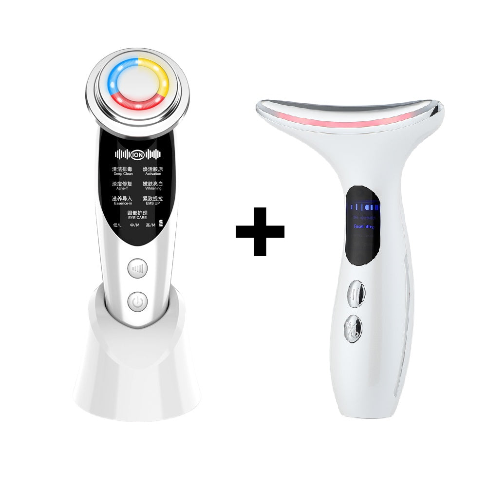 3-in-1 Face & Neck Lifting Kit | LED Ion Therapy Skin Tightening Beauty Wand Set — Prime Trend Market