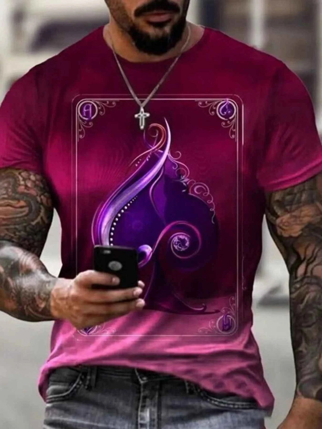 Men’s Graphic Round-Neck T-Shirt